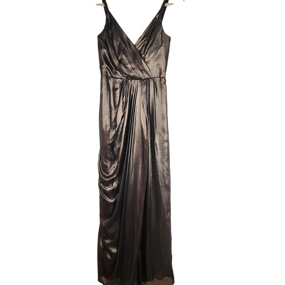 Vera Wang Dress Size 4 Formal Gown Metallic Maxi Evening Party Special Occasion - Picture 1 of 14